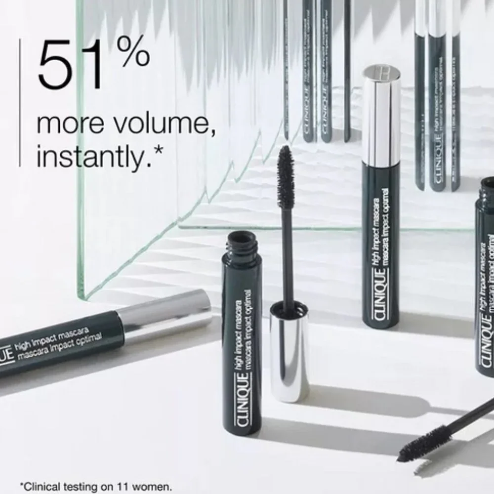 CLINIQUE 2pc LOT Quickliner Eyeliner (INTENSE BLACK) High Impact Mascara (BLACK)